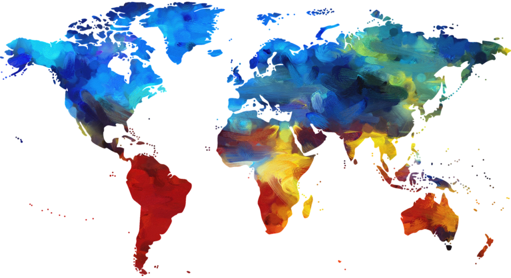 Zonen - Weltkarte