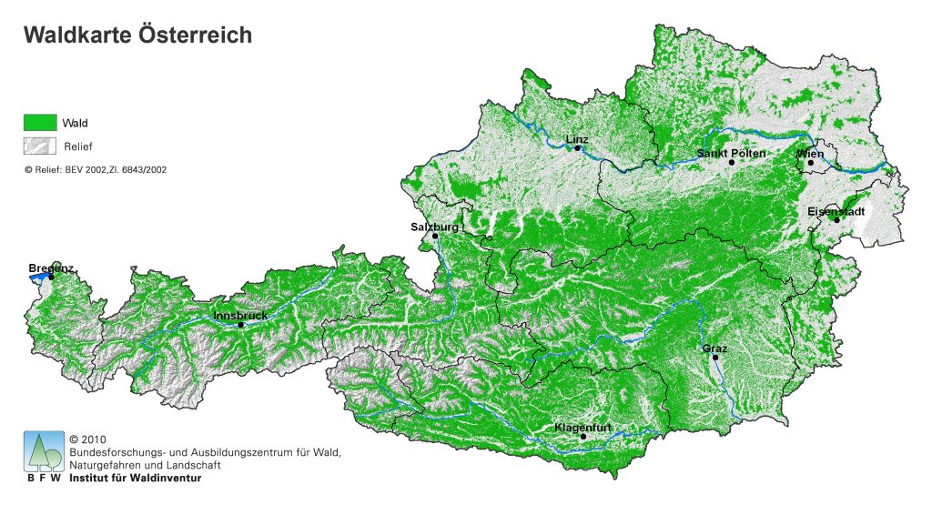 Der Wald in Österreich